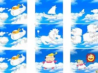 【教学内容】中班语言:云彩和风儿 