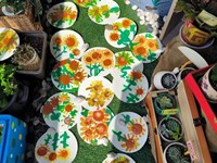 【教学内容】：美术《向日葵》