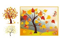 【教学内容】大班美术活动：正在落叶的树