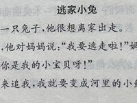 【教学内容】大班语言：逃家小兔