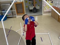 【活动剪影】pvc管搭建