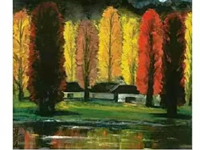 【教学内容】美术：秋林暮艳