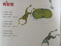 【教学内容】大班下语言：青蛙歌